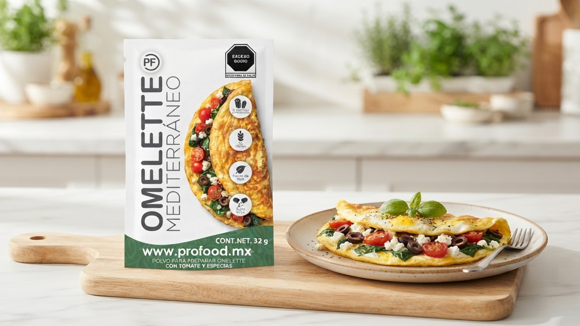 omelette mediterráneo