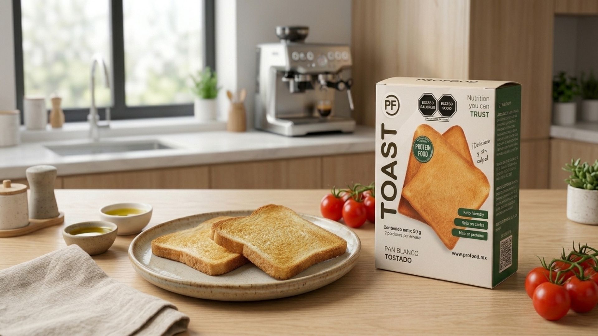 Toast pan crujiente / Caja con 2 Piezas