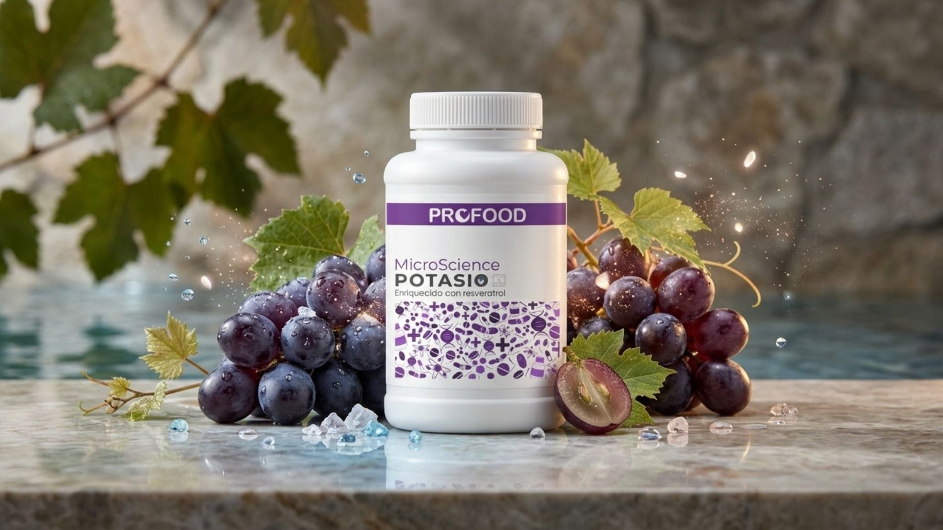 potasio enriquecido con resveratrol